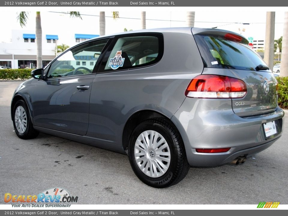 2012 Volkswagen Golf 2 Door United Gray Metallic / Titan Black Photo #7