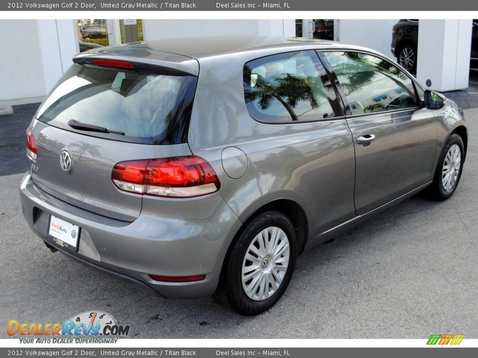 2012 Volkswagen Golf 2 Door United Gray Metallic / Titan Black Photo #9