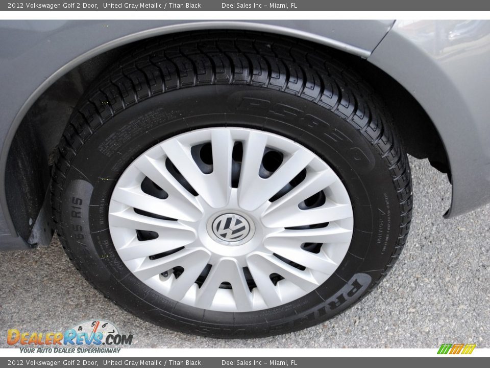 2012 Volkswagen Golf 2 Door United Gray Metallic / Titan Black Photo #10
