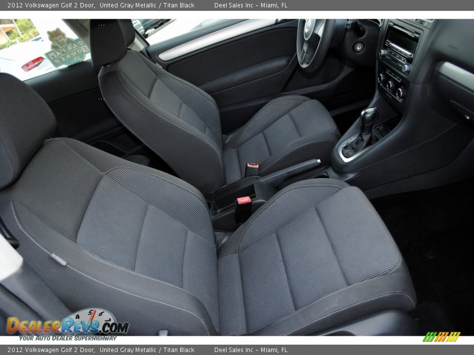 2012 Volkswagen Golf 2 Door United Gray Metallic / Titan Black Photo #16
