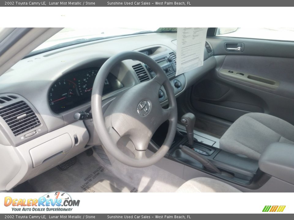 2002 Toyota Camry LE Lunar Mist Metallic / Stone Photo #11