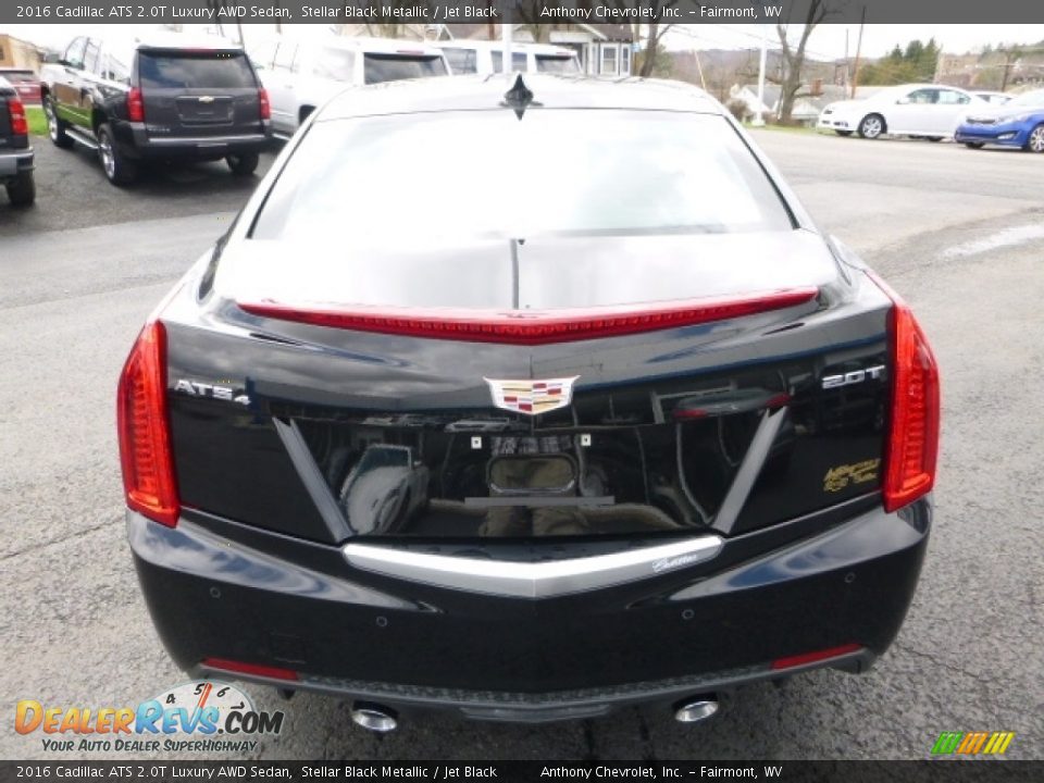 2016 Cadillac ATS 2.0T Luxury AWD Sedan Stellar Black Metallic / Jet Black Photo #5