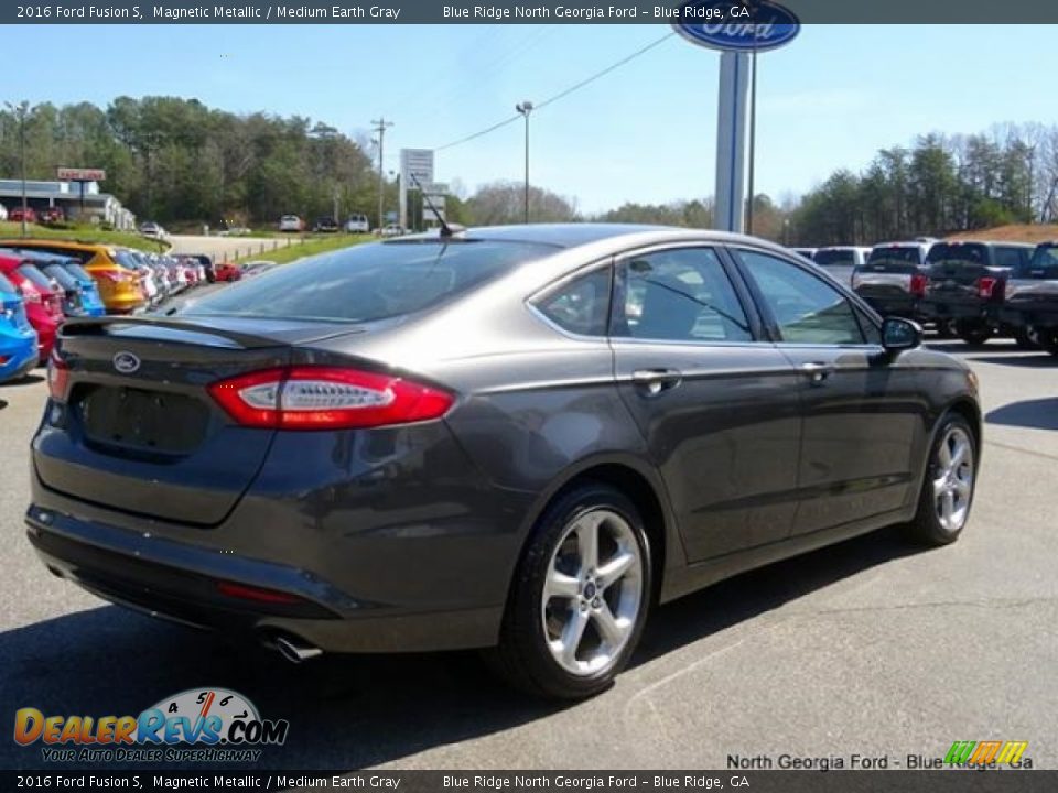 2016 Ford Fusion S Magnetic Metallic / Medium Earth Gray Photo #5