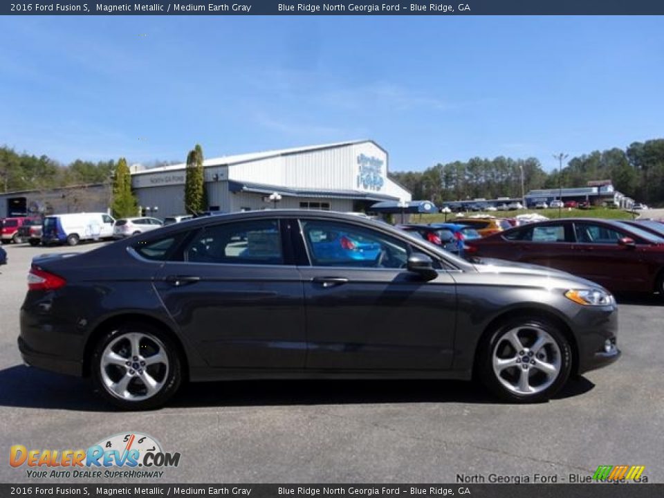 2016 Ford Fusion S Magnetic Metallic / Medium Earth Gray Photo #6
