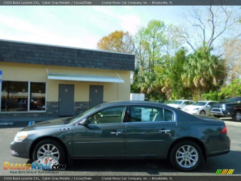 2009 Buick Lucerne CXL Cyber Gray Metallic / Cocoa/Shale Photo #2