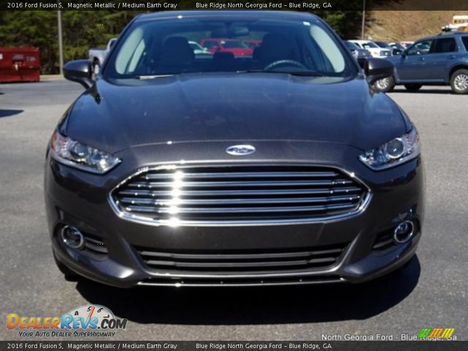 2016 Ford Fusion S Magnetic Metallic / Medium Earth Gray Photo #8