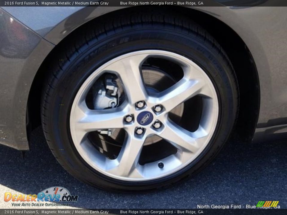 2016 Ford Fusion S Magnetic Metallic / Medium Earth Gray Photo #9