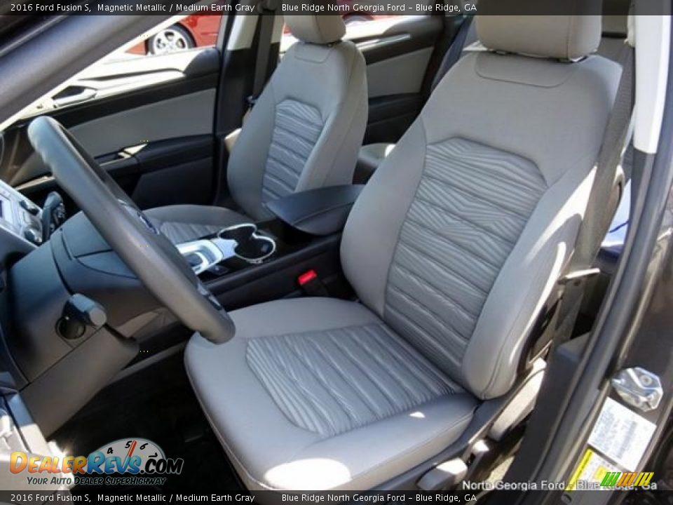 2016 Ford Fusion S Magnetic Metallic / Medium Earth Gray Photo #11