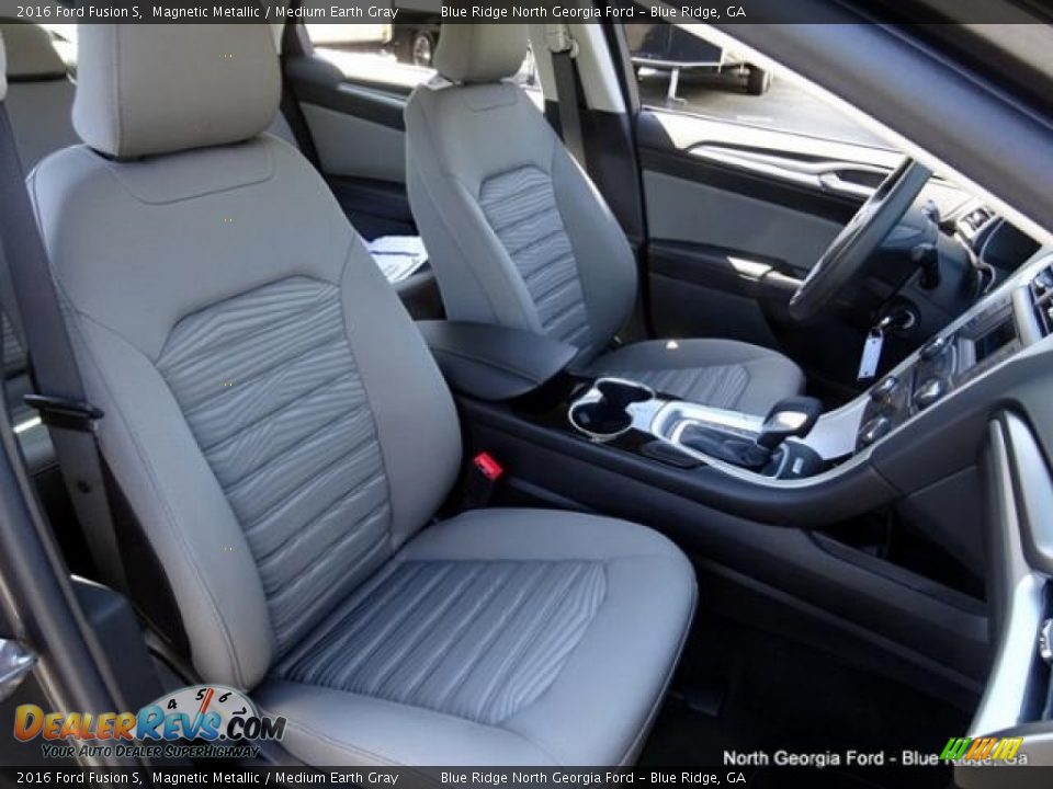 2016 Ford Fusion S Magnetic Metallic / Medium Earth Gray Photo #12