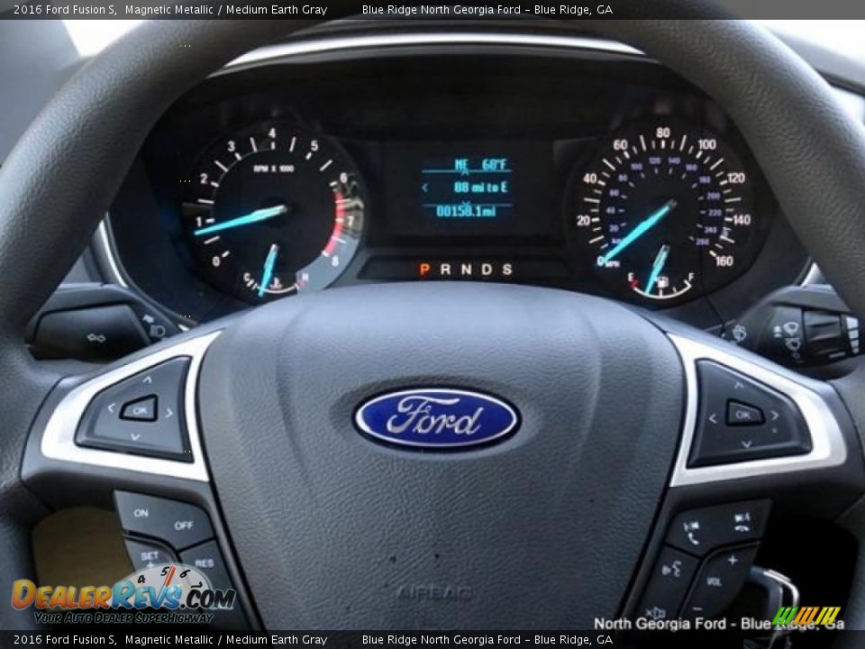 2016 Ford Fusion S Magnetic Metallic / Medium Earth Gray Photo #19