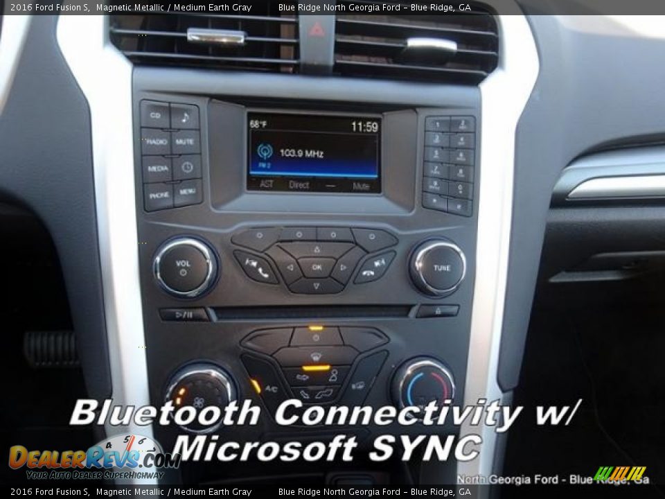 2016 Ford Fusion S Magnetic Metallic / Medium Earth Gray Photo #20