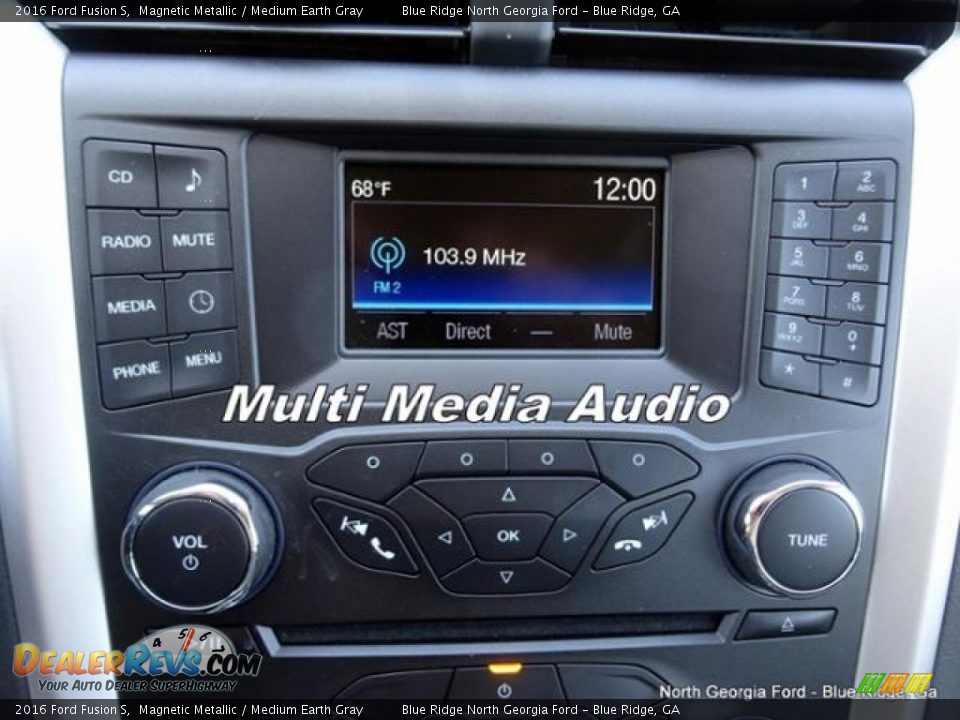 2016 Ford Fusion S Magnetic Metallic / Medium Earth Gray Photo #21