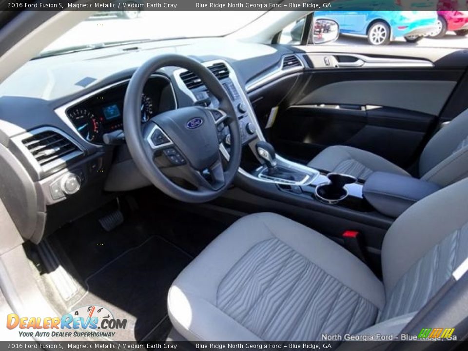 2016 Ford Fusion S Magnetic Metallic / Medium Earth Gray Photo #29