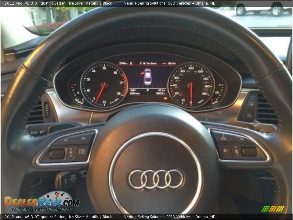 2012 Audi A6 3.0T quattro Sedan Ice Silver Metallic / Black Photo #4