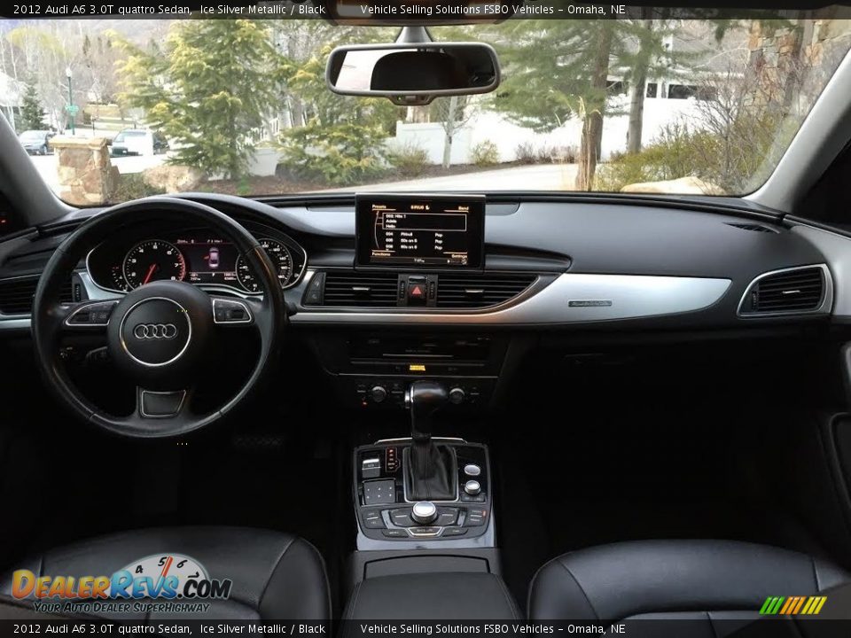 2012 Audi A6 3.0T quattro Sedan Ice Silver Metallic / Black Photo #6