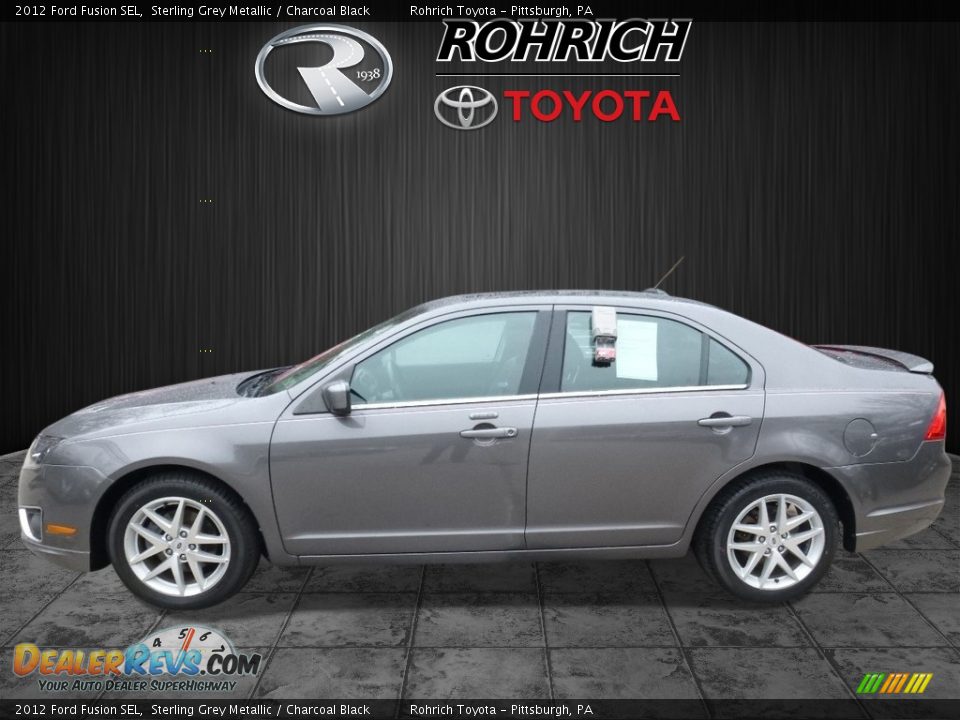 2012 Ford Fusion SEL Sterling Grey Metallic / Charcoal Black Photo #4