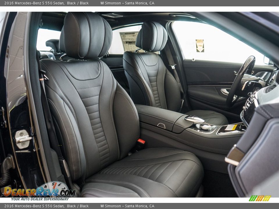 2016 Mercedes-Benz S 550 Sedan Black / Black Photo #2