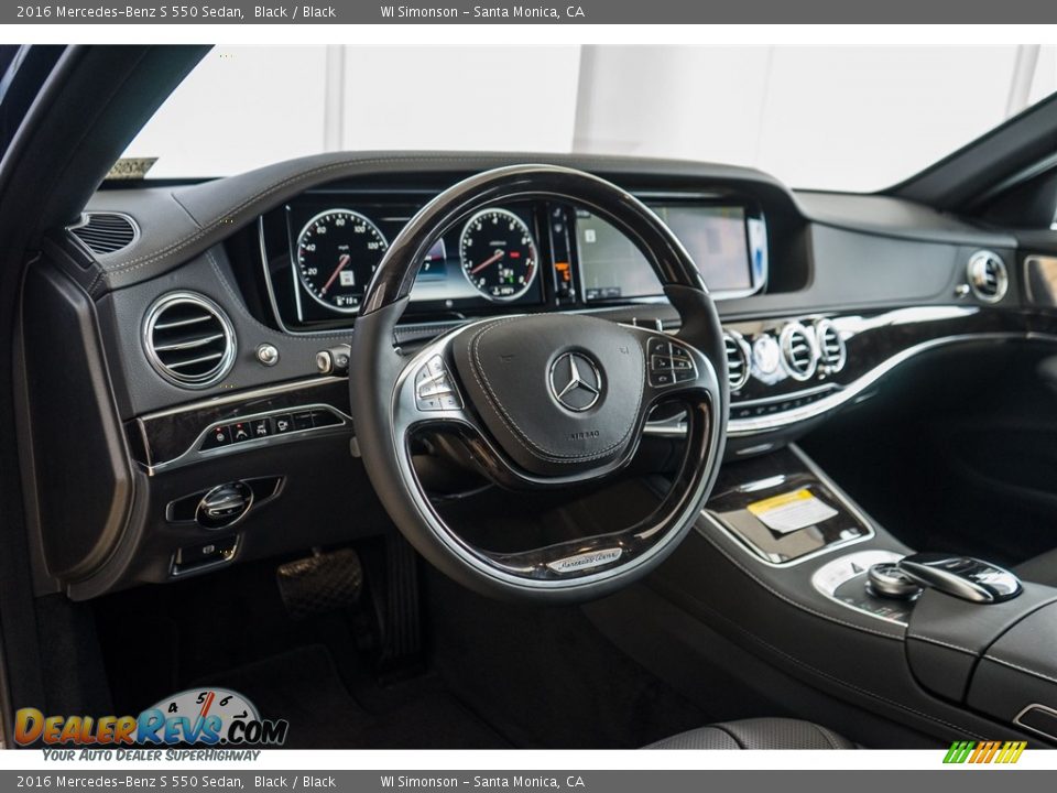 2016 Mercedes-Benz S 550 Sedan Black / Black Photo #5