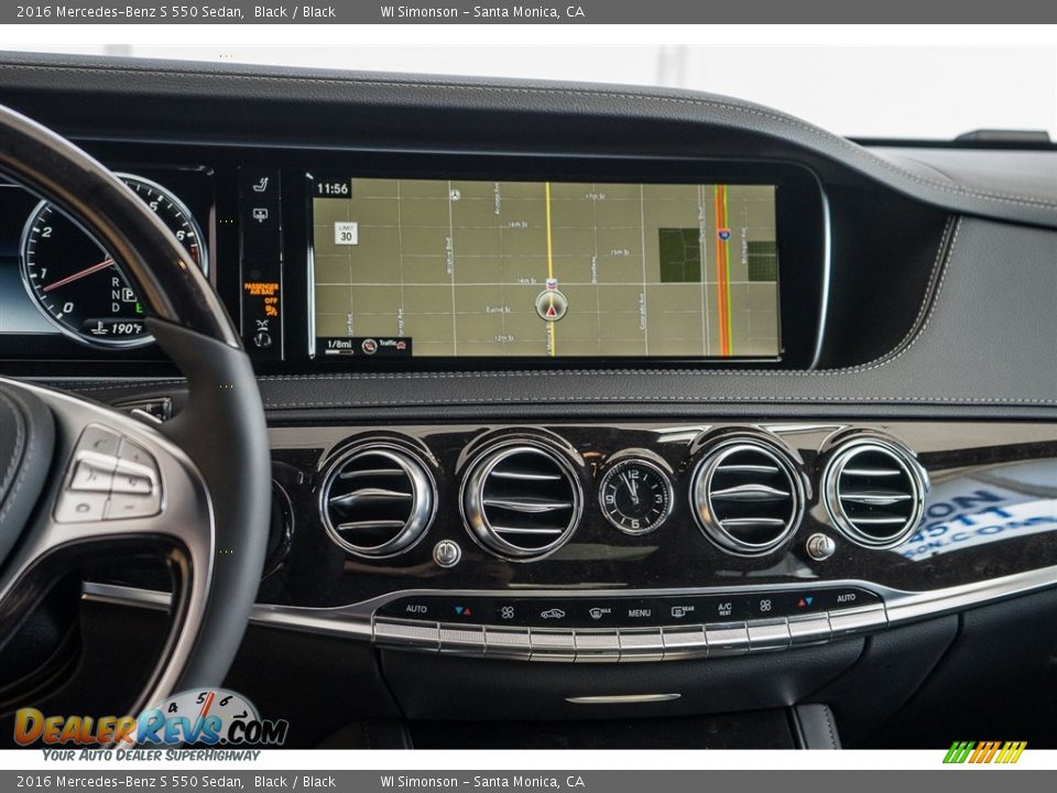 2016 Mercedes-Benz S 550 Sedan Black / Black Photo #8