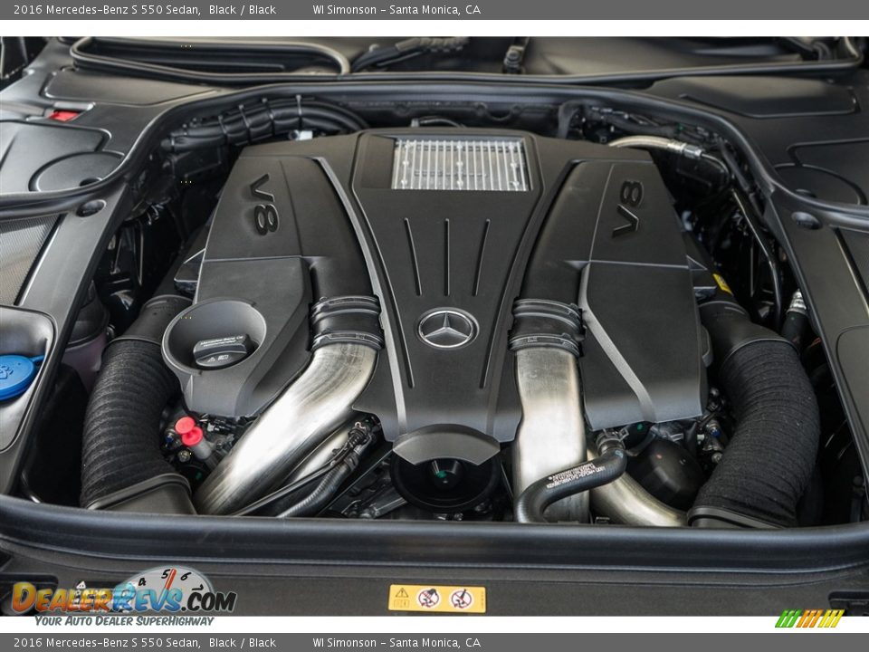 2016 Mercedes-Benz S 550 Sedan Black / Black Photo #9