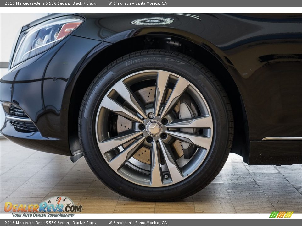 2016 Mercedes-Benz S 550 Sedan Black / Black Photo #10