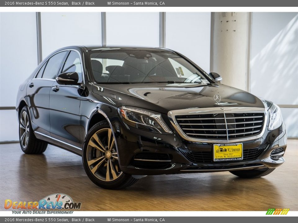 2016 Mercedes-Benz S 550 Sedan Black / Black Photo #12