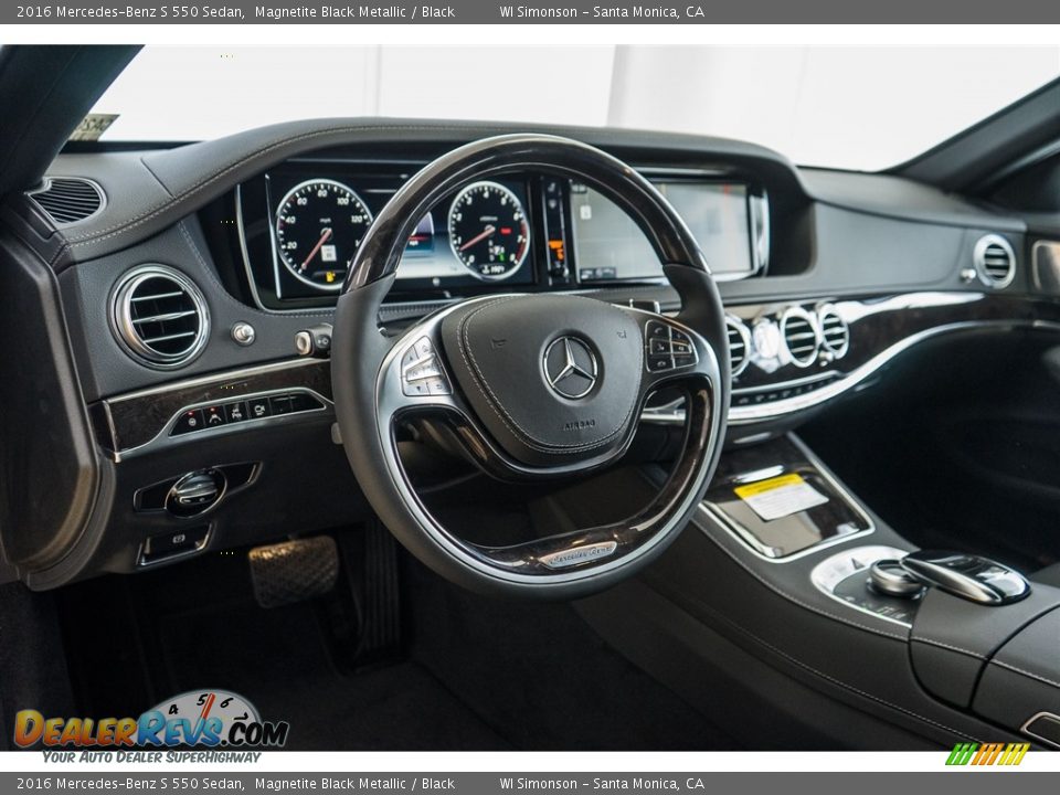 2016 Mercedes-Benz S 550 Sedan Magnetite Black Metallic / Black Photo #5