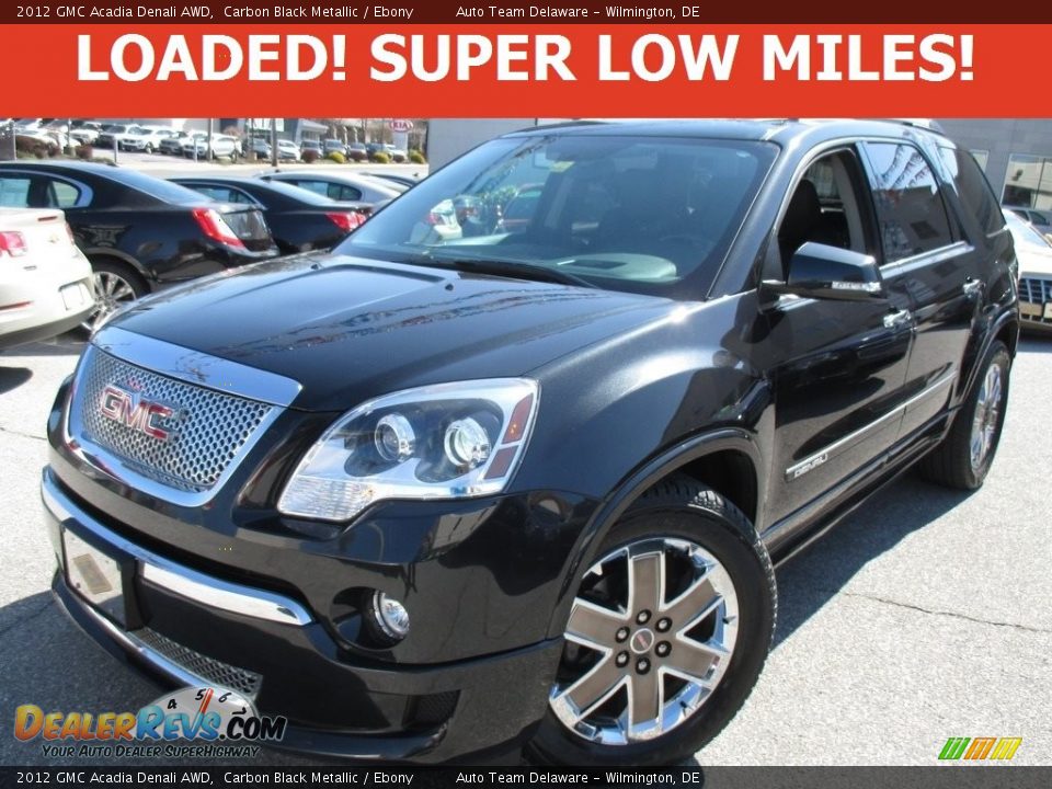 2012 GMC Acadia Denali AWD Carbon Black Metallic / Ebony Photo #1
