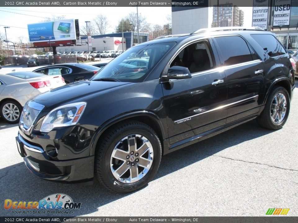 2012 GMC Acadia Denali AWD Carbon Black Metallic / Ebony Photo #3