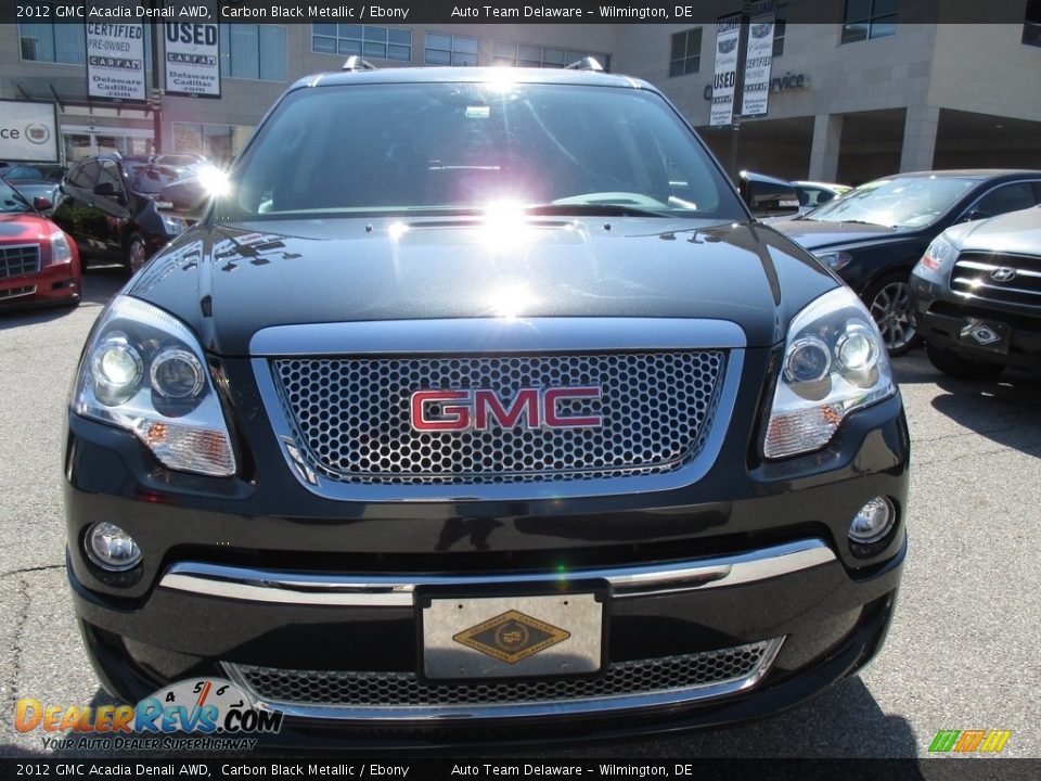 2012 GMC Acadia Denali AWD Carbon Black Metallic / Ebony Photo #9