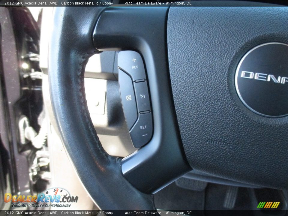 2012 GMC Acadia Denali AWD Carbon Black Metallic / Ebony Photo #10