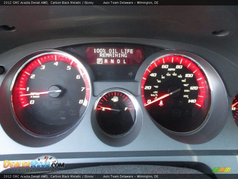 2012 GMC Acadia Denali AWD Carbon Black Metallic / Ebony Photo #13