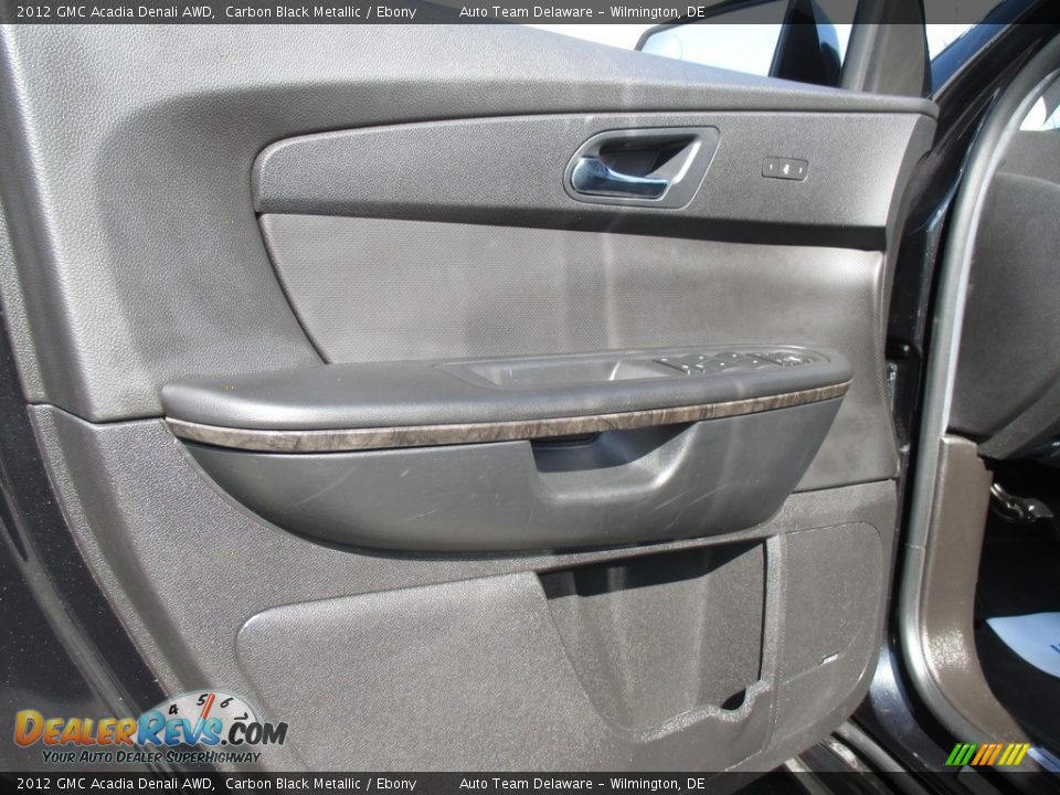 2012 GMC Acadia Denali AWD Carbon Black Metallic / Ebony Photo #31
