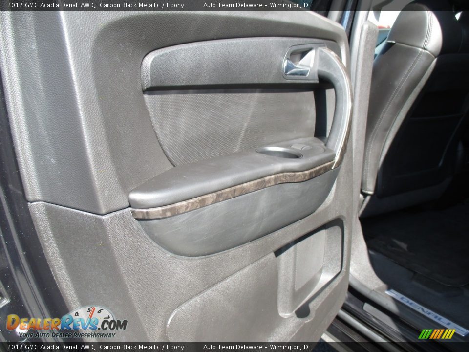 2012 GMC Acadia Denali AWD Carbon Black Metallic / Ebony Photo #32