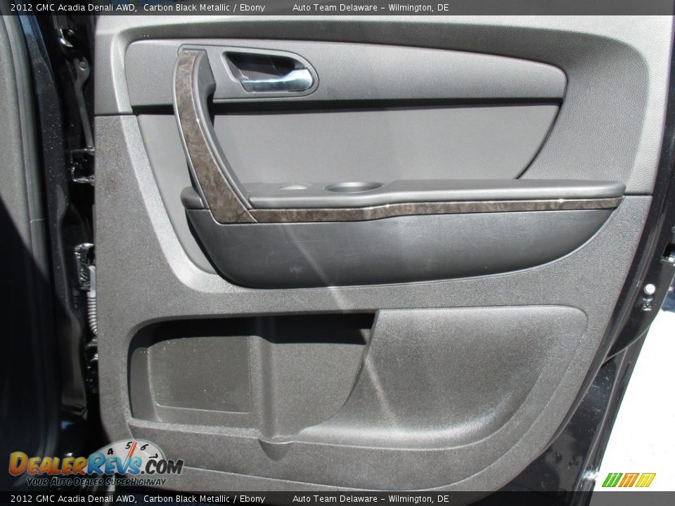2012 GMC Acadia Denali AWD Carbon Black Metallic / Ebony Photo #33