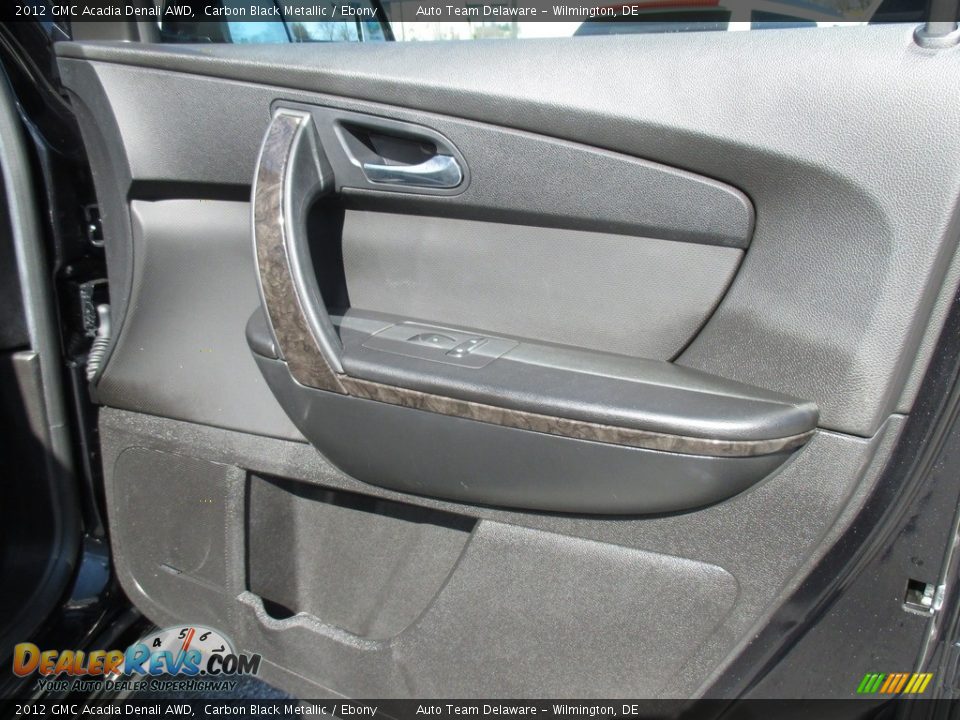 2012 GMC Acadia Denali AWD Carbon Black Metallic / Ebony Photo #34