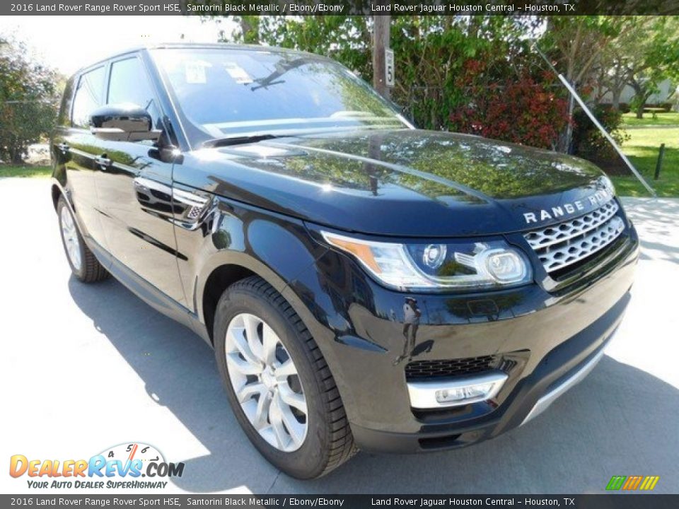 2016 Land Rover Range Rover Sport HSE Santorini Black Metallic / Ebony/Ebony Photo #2