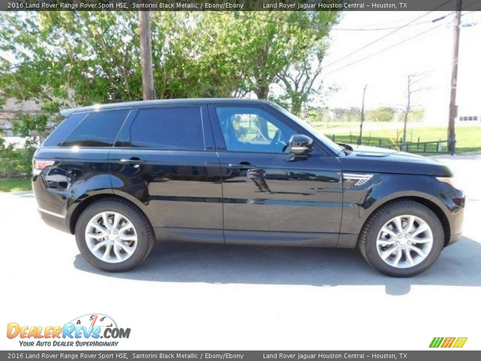 2016 Land Rover Range Rover Sport HSE Santorini Black Metallic / Ebony/Ebony Photo #6
