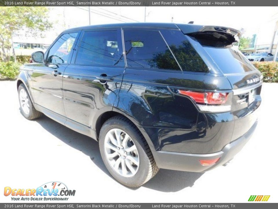 2016 Land Rover Range Rover Sport HSE Santorini Black Metallic / Ebony/Ebony Photo #9