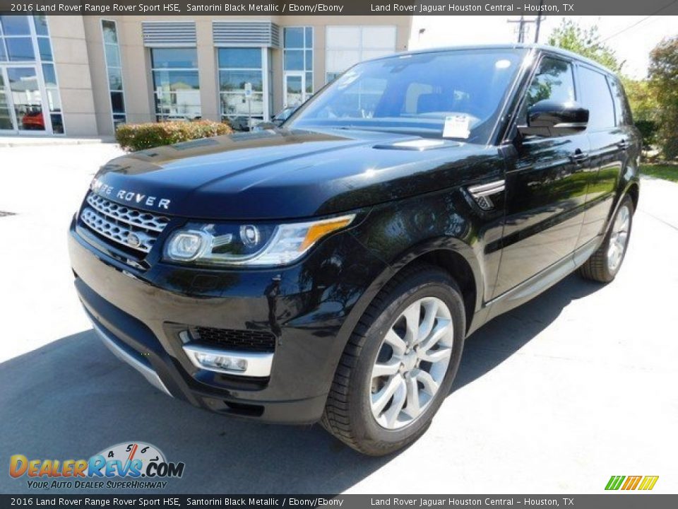 2016 Land Rover Range Rover Sport HSE Santorini Black Metallic / Ebony/Ebony Photo #11