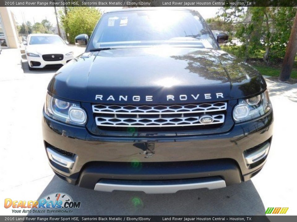 2016 Land Rover Range Rover Sport HSE Santorini Black Metallic / Ebony/Ebony Photo #12