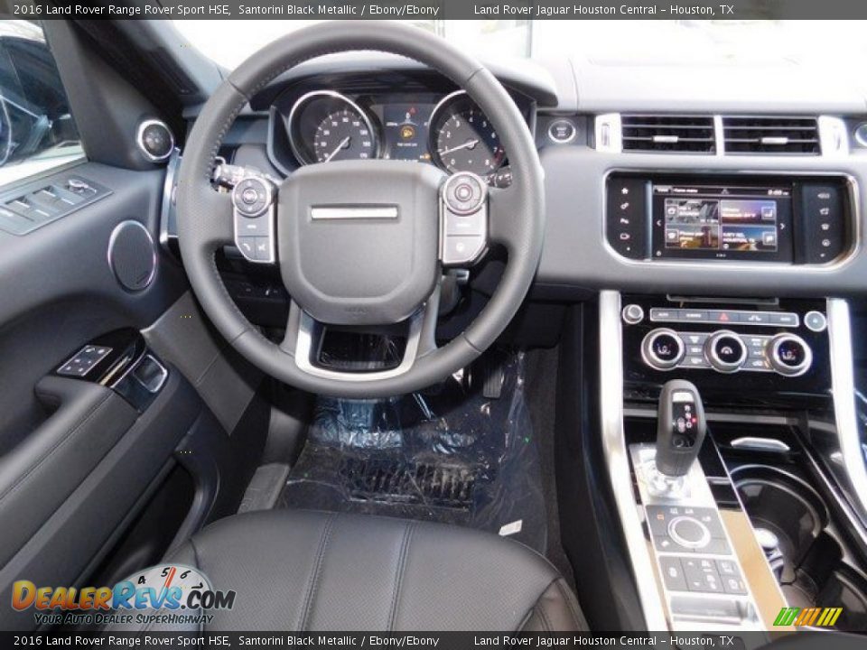 2016 Land Rover Range Rover Sport HSE Santorini Black Metallic / Ebony/Ebony Photo #14