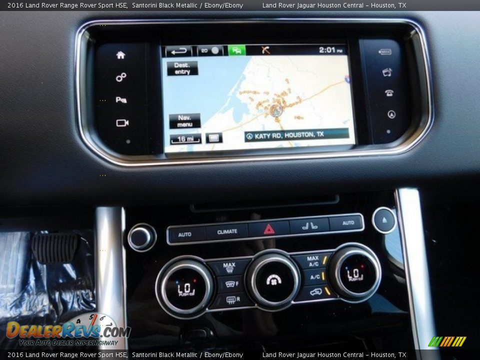 2016 Land Rover Range Rover Sport HSE Santorini Black Metallic / Ebony/Ebony Photo #19