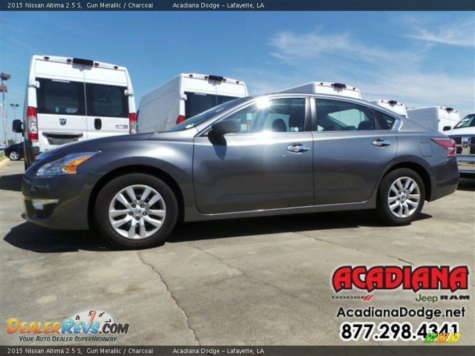 2015 Nissan Altima 2.5 S Gun Metallic / Charcoal Photo #2