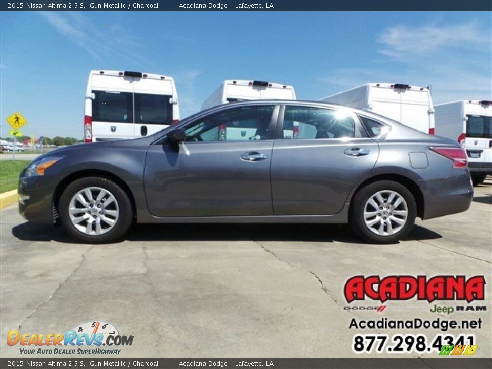 2015 Nissan Altima 2.5 S Gun Metallic / Charcoal Photo #3