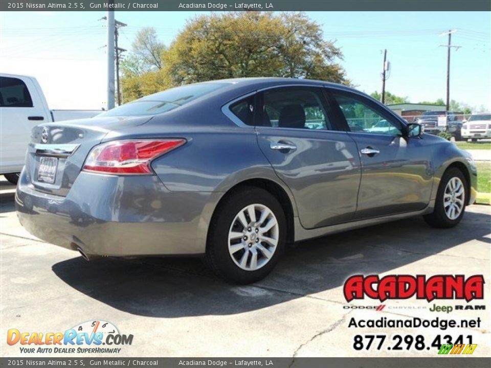 2015 Nissan Altima 2.5 S Gun Metallic / Charcoal Photo #7
