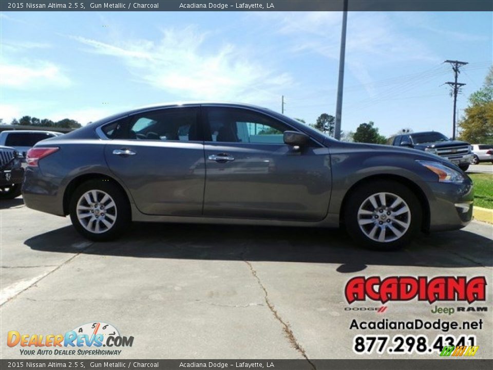 2015 Nissan Altima 2.5 S Gun Metallic / Charcoal Photo #9