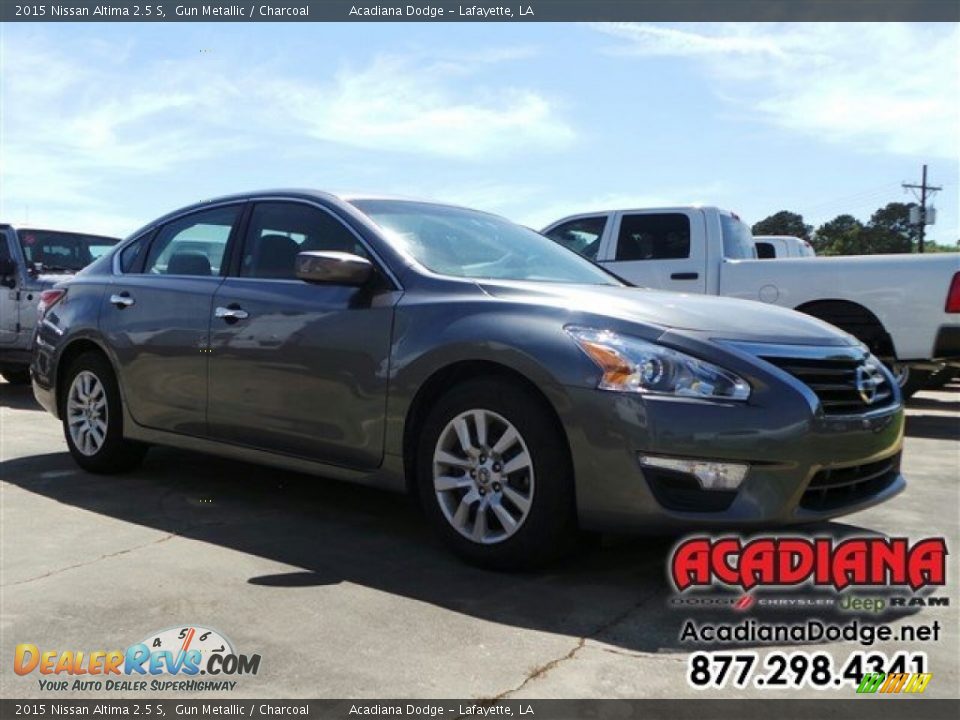2015 Nissan Altima 2.5 S Gun Metallic / Charcoal Photo #10