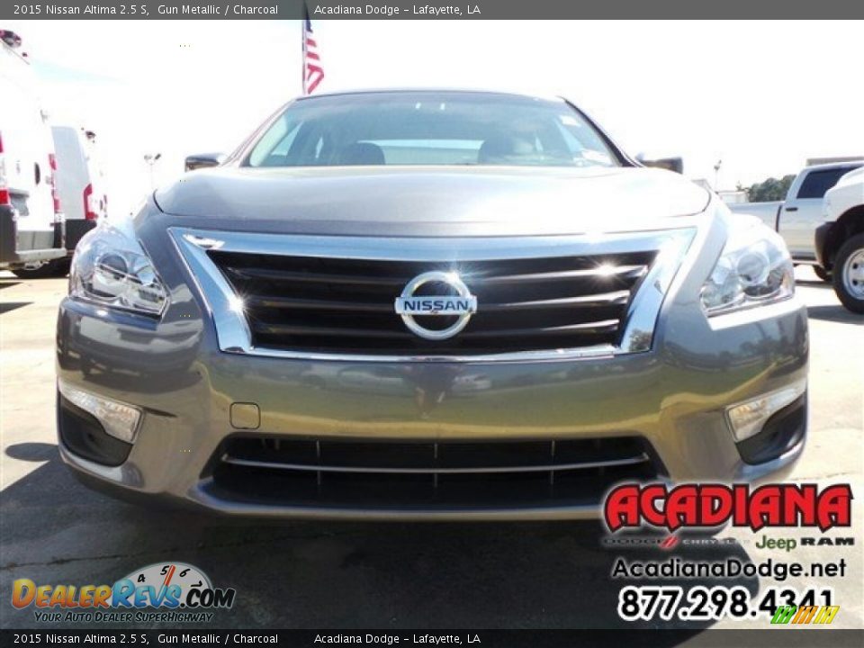 2015 Nissan Altima 2.5 S Gun Metallic / Charcoal Photo #11