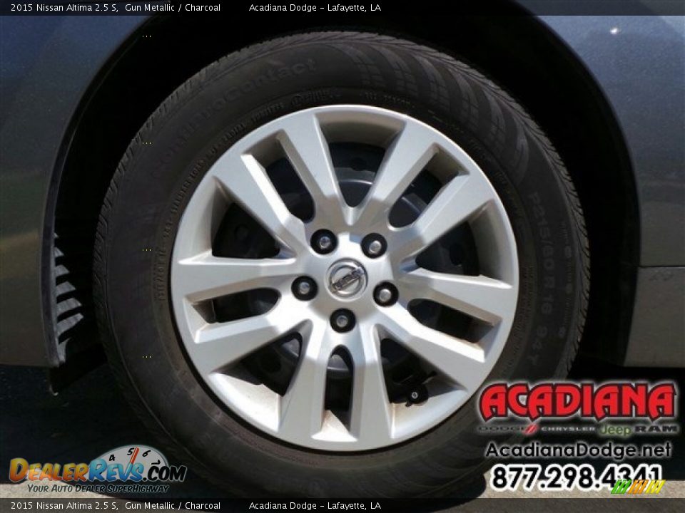 2015 Nissan Altima 2.5 S Gun Metallic / Charcoal Photo #12